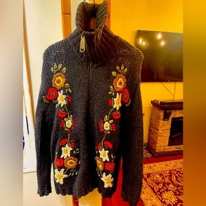 Exquisite original one of a kind DG crochet sweater
